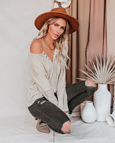 Prism Washed Grommet Top - Toasted Almond Oshnow