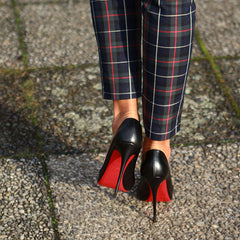 Pure Color Elegant Pointed Toe High Heels Oshnow