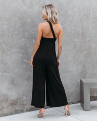 Pursuit Of Happiness One Shoulder Jumpsuit - Black - SALE Oshnow