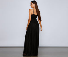 Rachel Rhinestone Mesh Formal Dress Oshnow