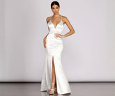 Raelynn Satin Cross Strap Dress Oshnow