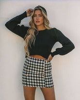 Rafaella Houndstooth Mini Skirt Oshnow