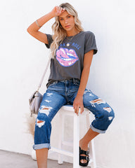 Read My Lips Cotton Rock N Roll Tee Oshnow