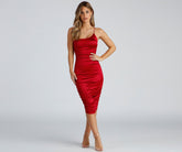 Ready For It Satin Midi Dress Oshnow