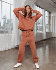 Ready Or Not Pocketed Jogger Pants - Latte Oshnow