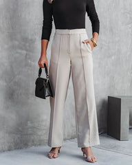Ready To Slay Trousers - Beige - SALE Oshnow