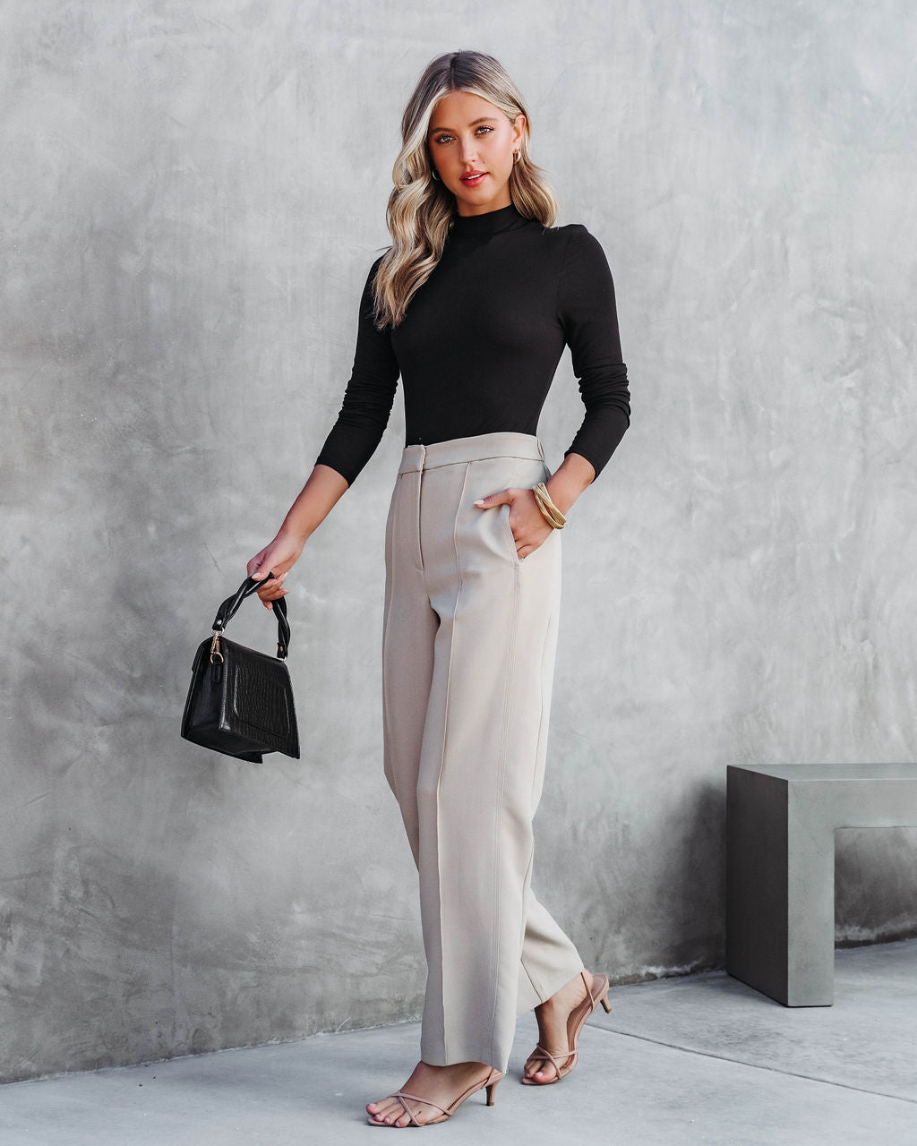 Ready To Slay Trousers - Beige - SALE Oshnow