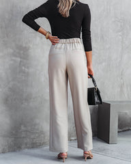 Ready To Slay Trousers - Beige - SALE Oshnow