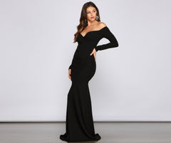 Renata Formal Off The Shoulder Mermaid Oshnow