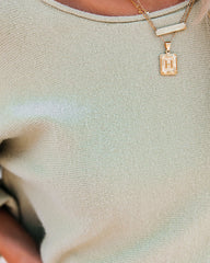 Rexa Billowed Sleeve Knit Top - Sage - SALE Oshnow