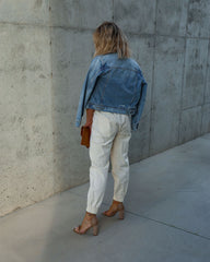 Rhode Island High Waisted Pocketed Pants - Cream Oshnow