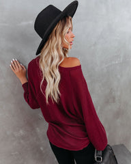 Robust Long Sleeve Thermal Top - Burgundy Oshnow