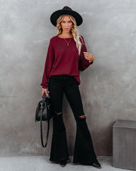 Robust Long Sleeve Thermal Top - Burgundy Oshnow