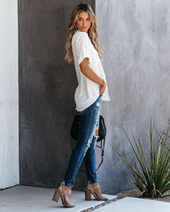 Rocco Button Down Polka Dot Blouse Oshnow