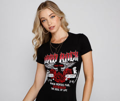 Rocker Babe Slashed Mini Dress Oshnow