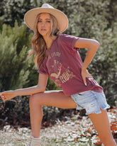 Rocky Ridge Distressed Cotton Tee Oshnow