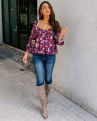 Rosalie Floral Babydoll Blouse Oshnow