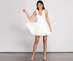 Rose Formal Taffeta and Lace Party Dress Oshnow