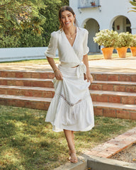 Rosemead Wrap Crop Top Oshnow