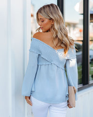 Rosie Smocked Off The Shoulder Top - Waterlily Oshnow