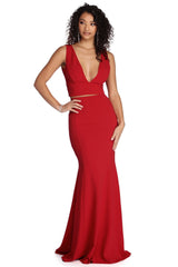 Roxanna Formal Lattice Two Piece Dress Oshnow