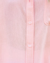 Royce Cotton Button Down Top - Baby Pink Oshnow