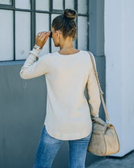 Rudra Thermal Knit Top - Oatmeal Oshnow