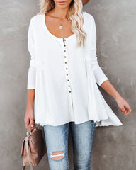 Rufus Contrast Knit Top - Ivory Oshnow