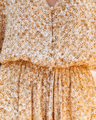 Run Through The Wind Printed Kimono Romper Oshnow