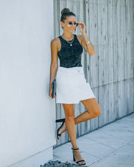 Rush Cotton Mineral Wash Bodysuit - Charcoal Oshnow