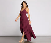 Rylie Chiffon A-Line Gown Oshnow