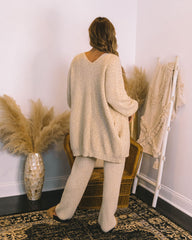 Rylin Pocketed Knit Cardigan - Oat Oshnow