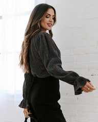 Sabina Metallic Bodysuit - Multi Oshnow