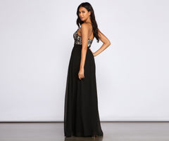 Sapphire Formal Scalloped Lace Dress Oshnow