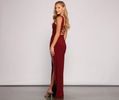 Sarai Formal One-Shoulder Asymmetrical Dress Oshnow