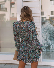 Saunders Floral Pleated Romper Oshnow