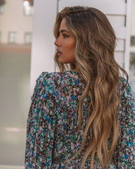 Saunders Floral Pleated Romper Oshnow