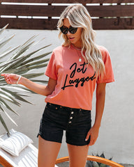 Script Cotton Jet Lagged Tee Oshnow