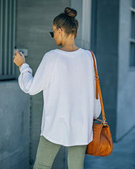 Serafina Knit Raglan Top - Ivory Oshnow