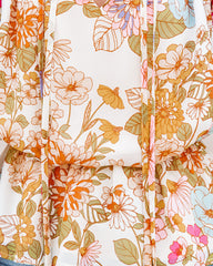 Shake It Off Floral Peplum Blouse Oshnow