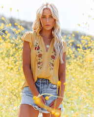 Shania Embroidered Crochet Top Oshnow