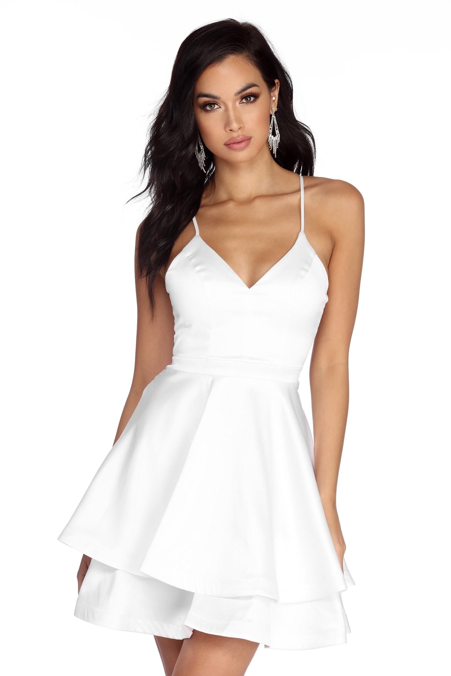 Sheila Satin Queen Skater Dress Oshnow
