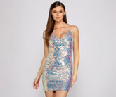 Shelly Sequin Bodycon Mini Dress Oshnow