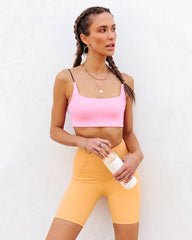 Sherbet Sports Bra - Bubble Gum - SALE Oshnow