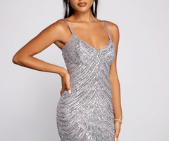 Shine On Sequin Midi Dress Oshnow