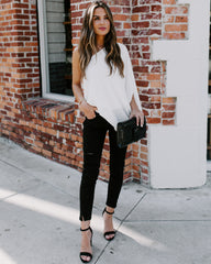 Shower With Love One Shoulder Blouse - White Oshnow