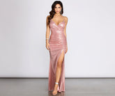 Sia Cross Back Metallic Dress Oshnow