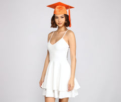 Simply Adorable Layered Skater Dress Oshnow