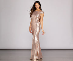 Sivan Glam Sequin Dress Oshnow