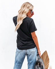 Sketched Cotton Abstract Tee Oshnow